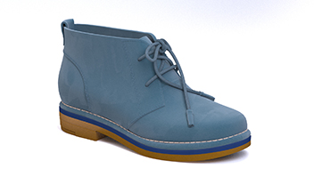 This shoe provided a unique challenge to try to replicate the nap of the suede material used.